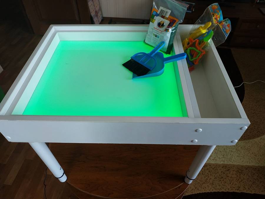 Стол для рисования песком с подсветкой – как выбрать идеальное решение и как сделать самостоятельно