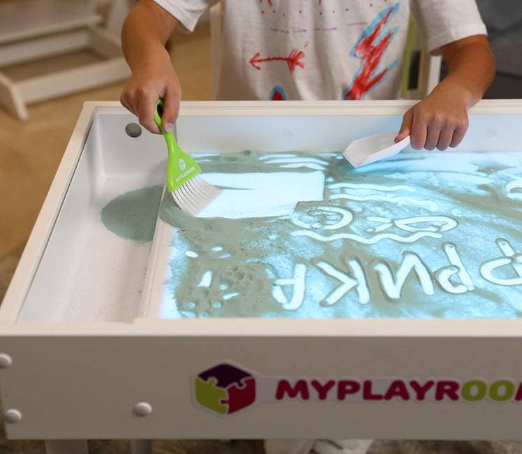 Световые песочницы: столы для рисования песком с подсветкой, светящиеся интерактивные песочницы 7 в 1 с крышкой и другие детские модели