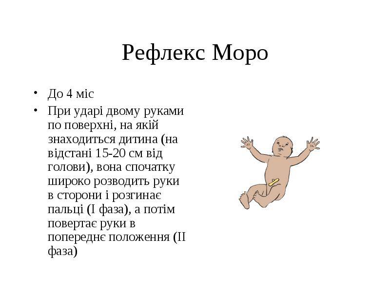 Рефлекс моро — особенности проверки реакции испуга у новорожденных — med-anketa.ru