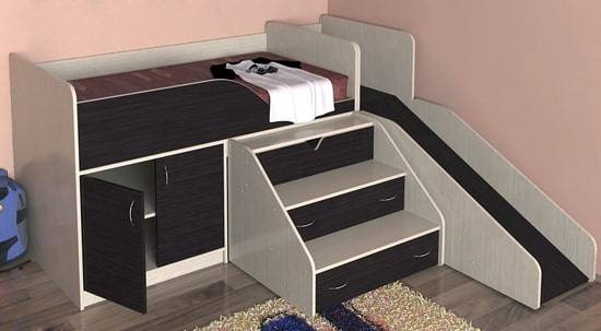 Идеи по выбору вида и дизайна детских кроватей с горкой интерьер и дизайн