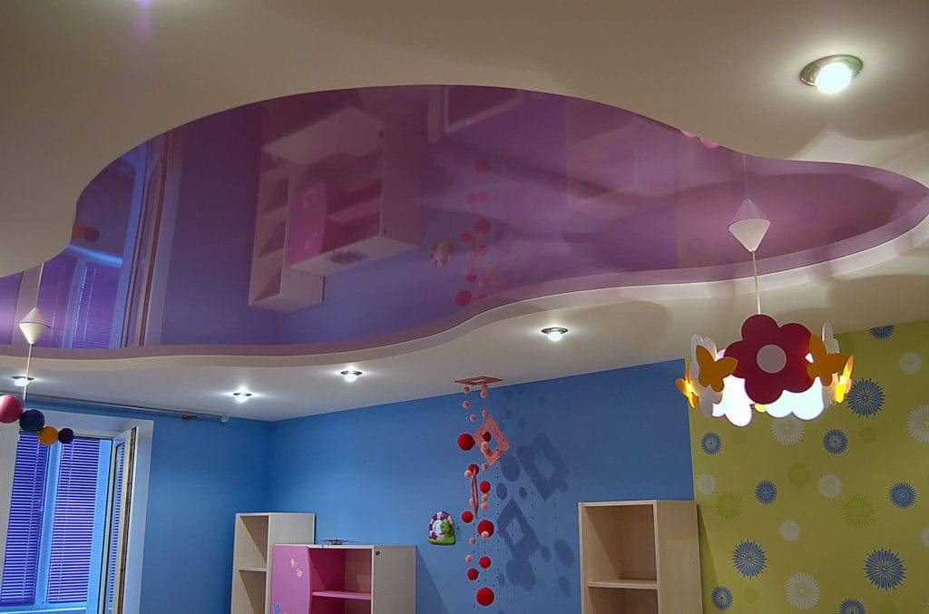 Потолок из гипсокартона в детской комнате (116 фото): подвесной гипсокартоновый потолок в спальне для мальчика или девочки