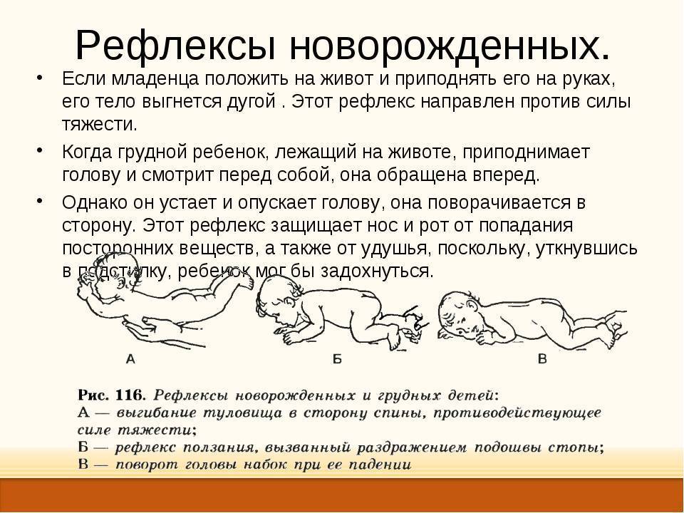 Условные и безусловные врожденные рефлексы в новорожденного ребенка