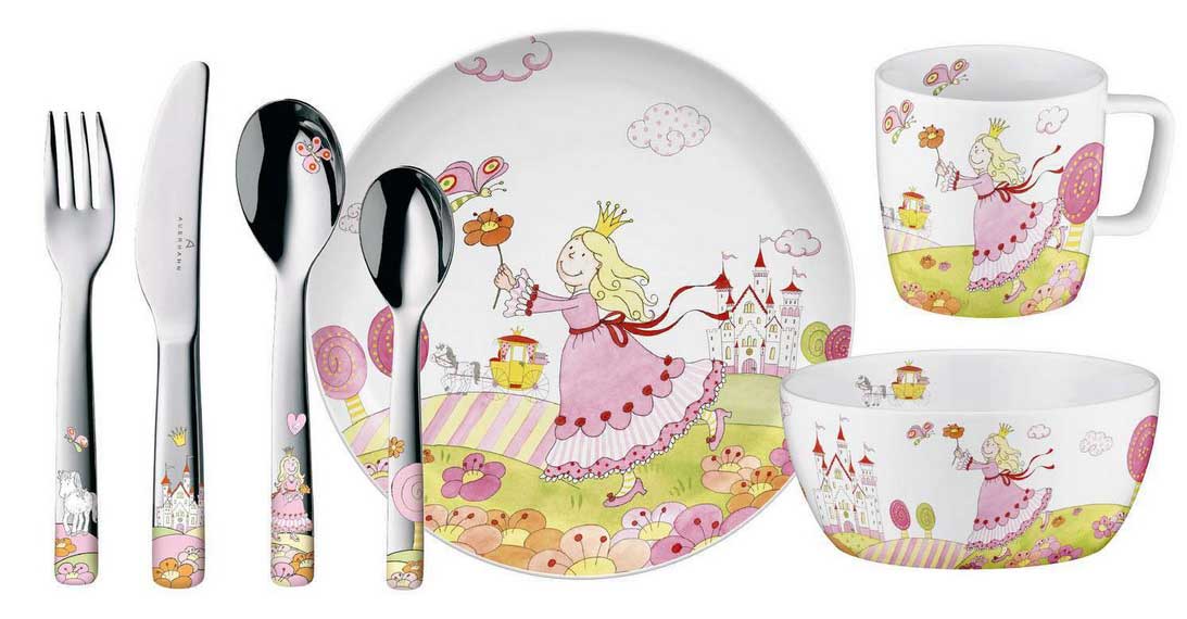 Наборы детской посуды: сервизы с 3 предметами для детей, керамические подарочные наборы для еды и другие варианты