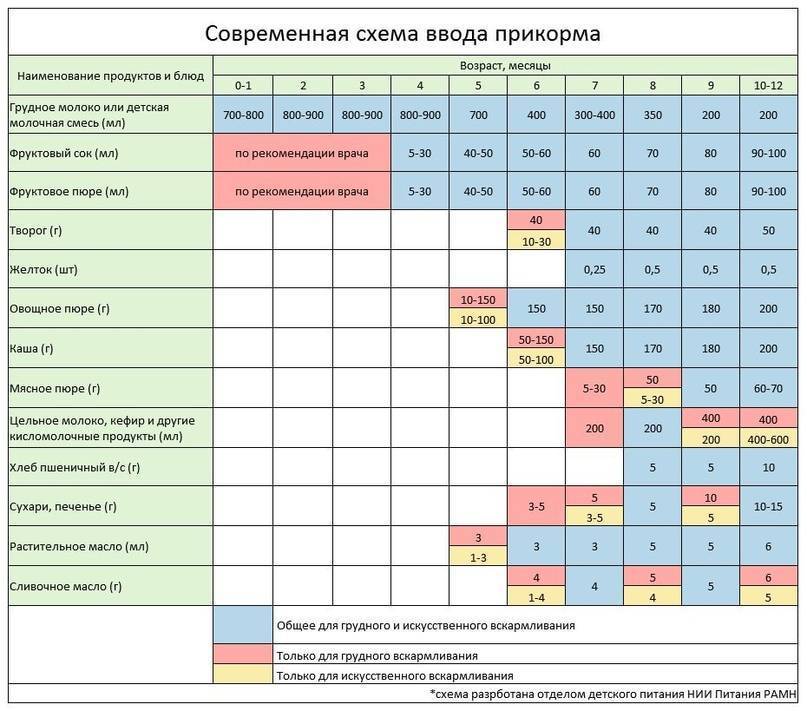 Первый прикорм при грудном вскармливании