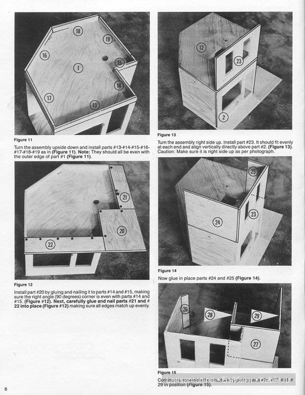Кукольный домик для барби из фанеры своими руками: чертеж, размеры, схема