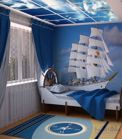 Шторы в детскую в морском стиле (54 фото): варианты занавесок для мальчика в комнату