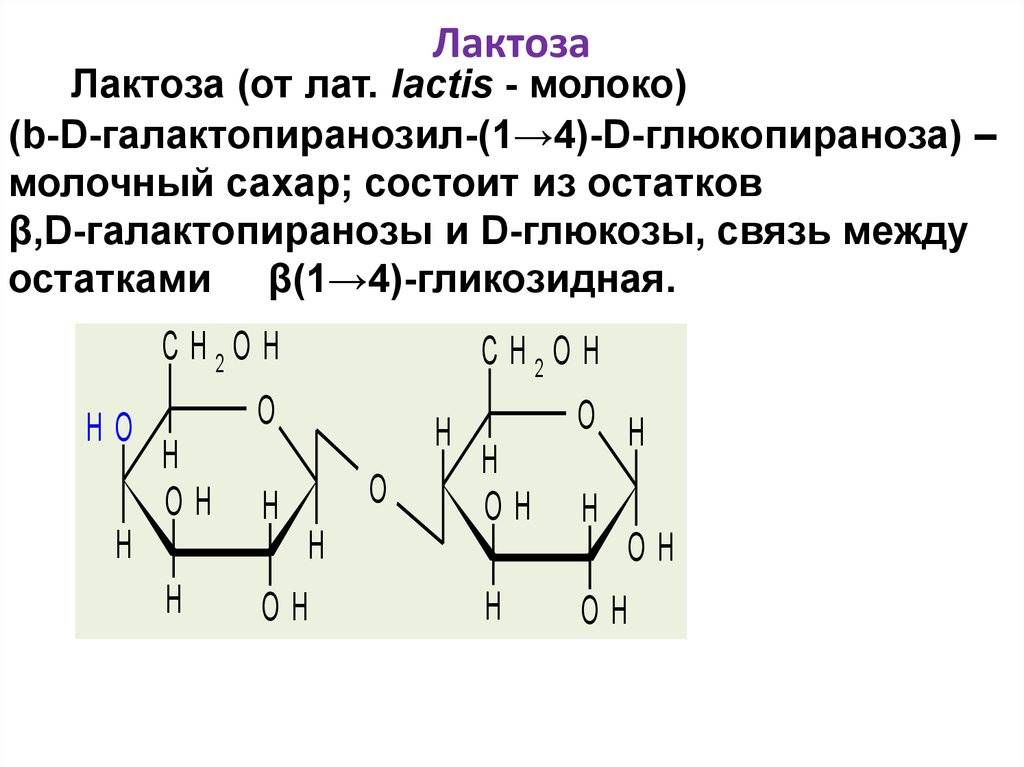 Картинка формулы лактозы