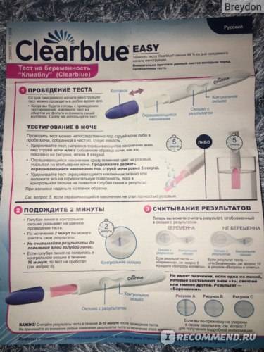 Тест на овуляцию clearblue: инструкция по применению