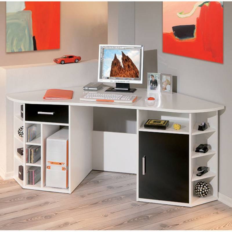 Письменный стол для двоих детей, конструкция, формы, материалы