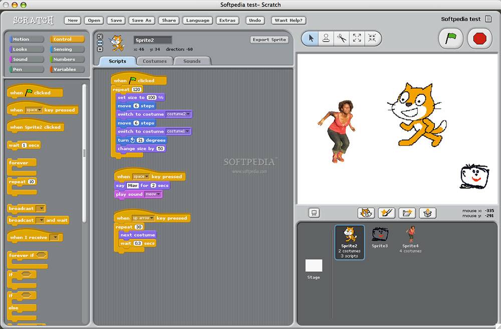 Школьники смогут самостоятельно создавать мультфильмы и игры с помощью Scratch