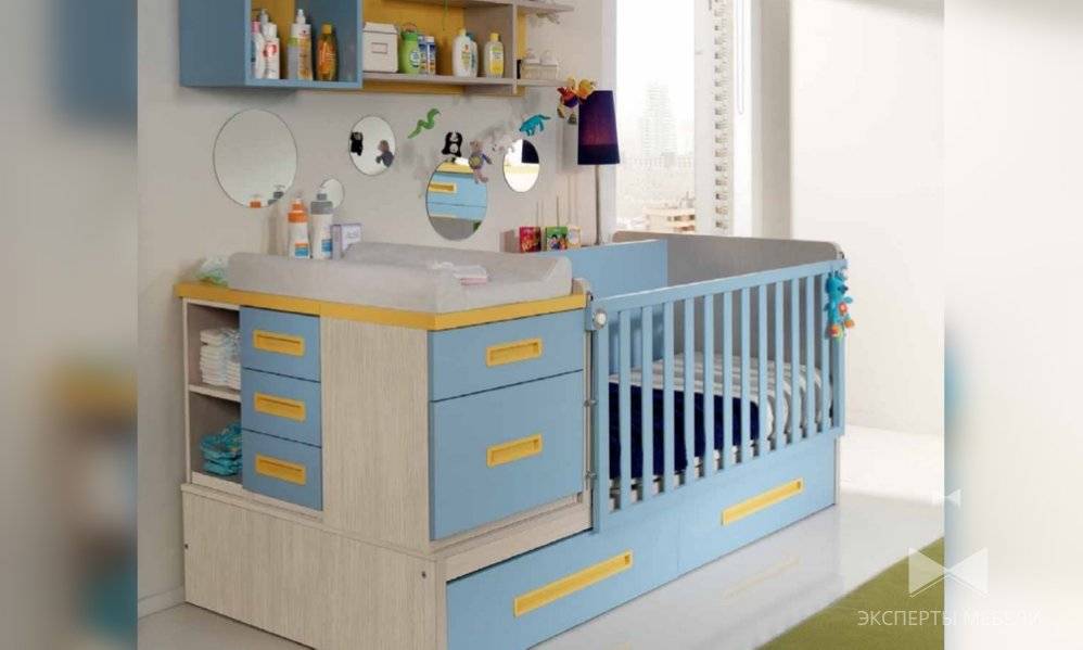 Кроватки-трансформеры для новорожденных (61 фото): детские кровати 8 в 1 с пеленальным столиком, какие бывают размеры, отзывы