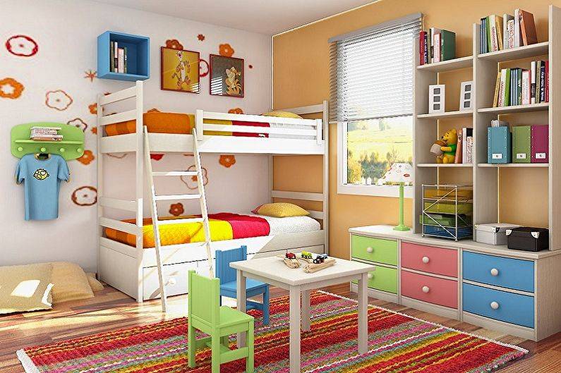80 идей дизайна маленькой детской комнаты (фото)