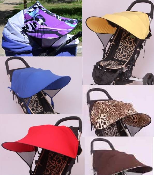 Козырек от солнца на коляску: как пошить дополнительную защиту для детской коляски