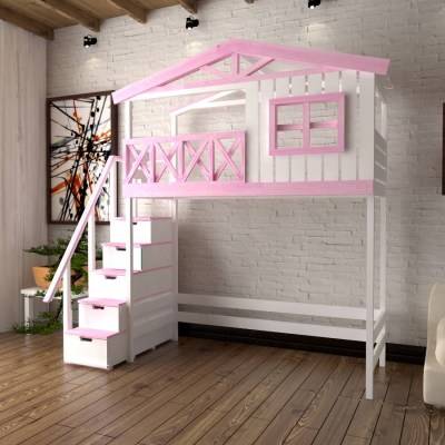 Детская кровать-домик (60 фото): модели-чердаки в виде дома для детей от 2 лет из массива с горкой, с домом внизу или наверху — remont-om