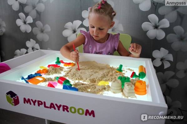 Световые песочницы myplayroom: детские столы-песочницы 7 в 1 и другие модели для рисования песком, отзывы
