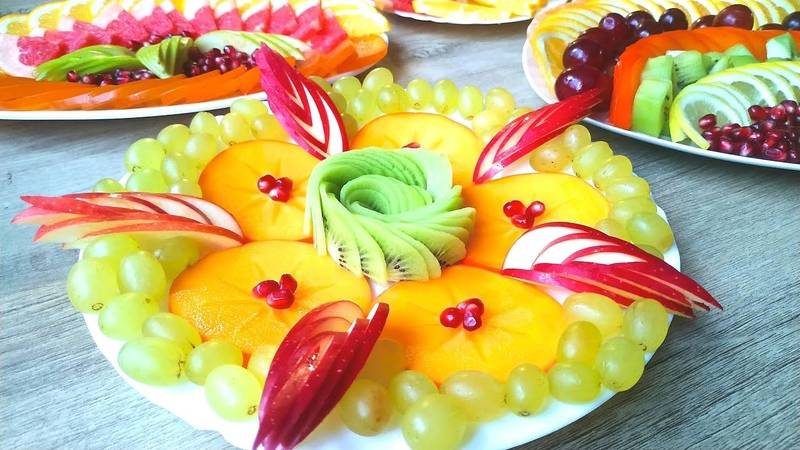 Оформление и сервировка фруктов на детский праздник
