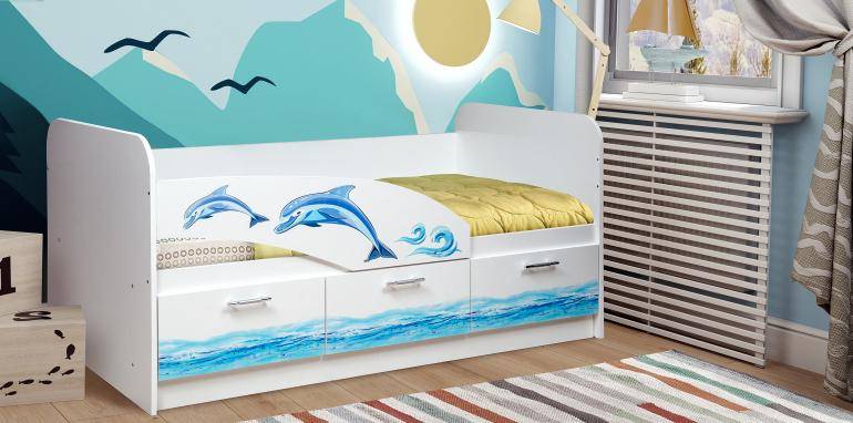 Кровать "дельфин" с ящиками: отзывы родителей