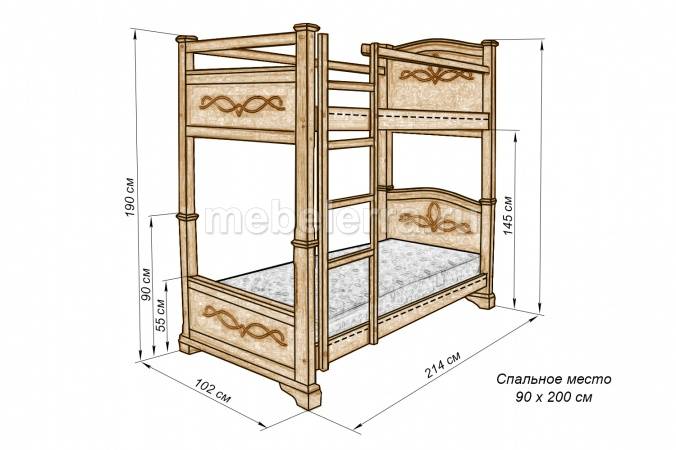 Детские двухъярусные кровати из массива дерева: виды и дизайн