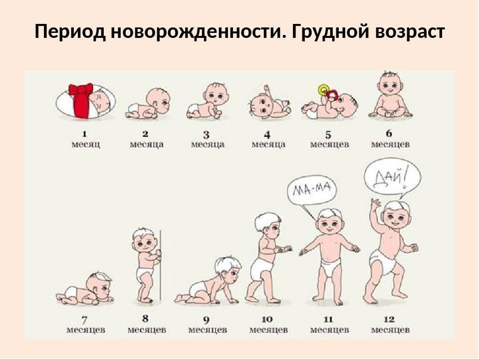 Таблица развития ребенка до года по месяцам: что должен уметь