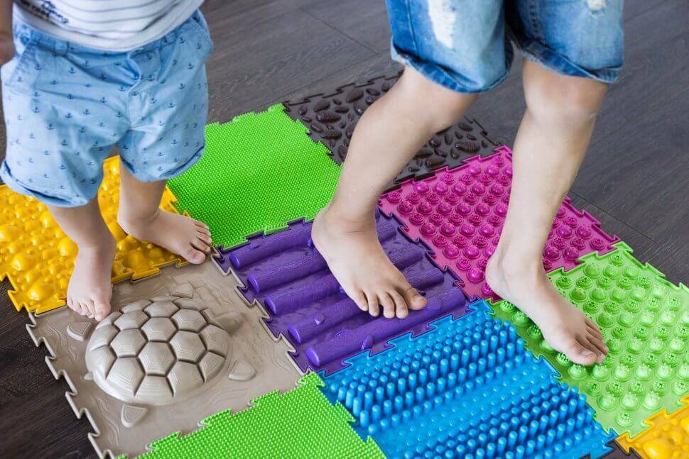 Массажный коврик для детей своими руками
