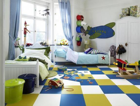 Полы в детской комнате, виды и особенности - фото примеров