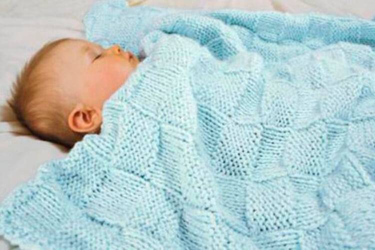 Вязаные одеяла для новорожденных - строй-шпаргалка