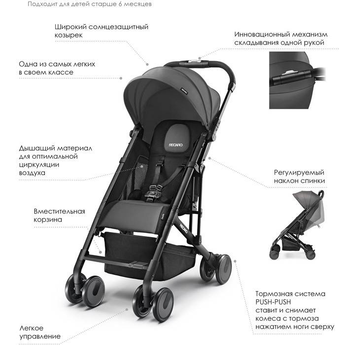 Коляски recaro: модельный ряд и советы по выбору