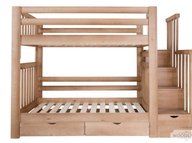 Детская двухъярусная кровать из массива (35 фото): деревянные модели из сосны для детей