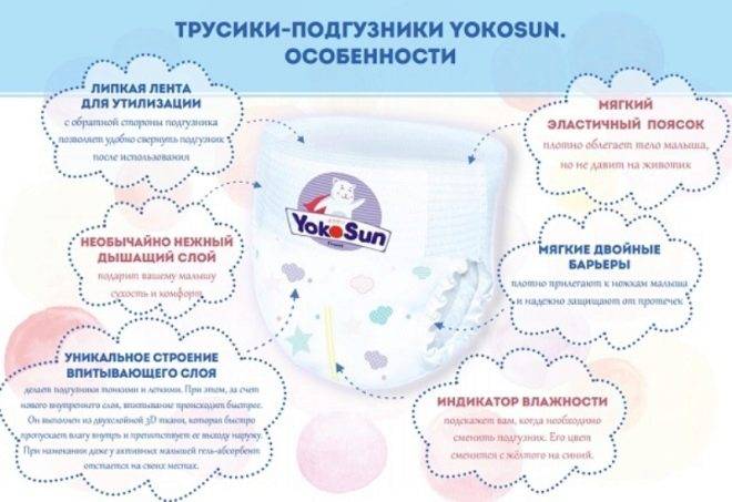 Подгузники yokosun - отзывы покупателей, характеристики и особенности :: syl.ru