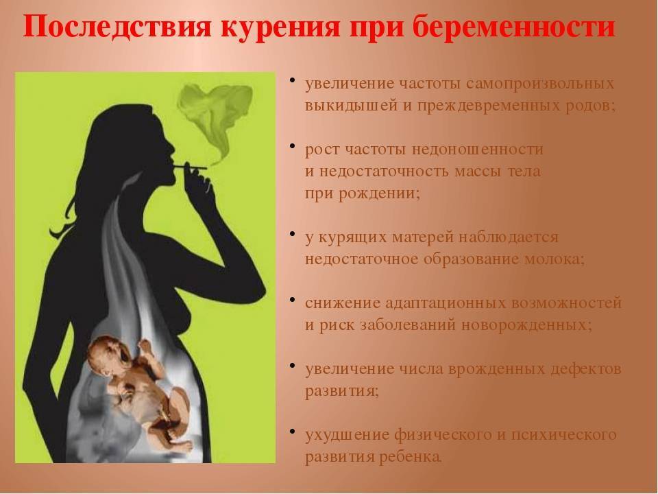 Влияние курения на плод