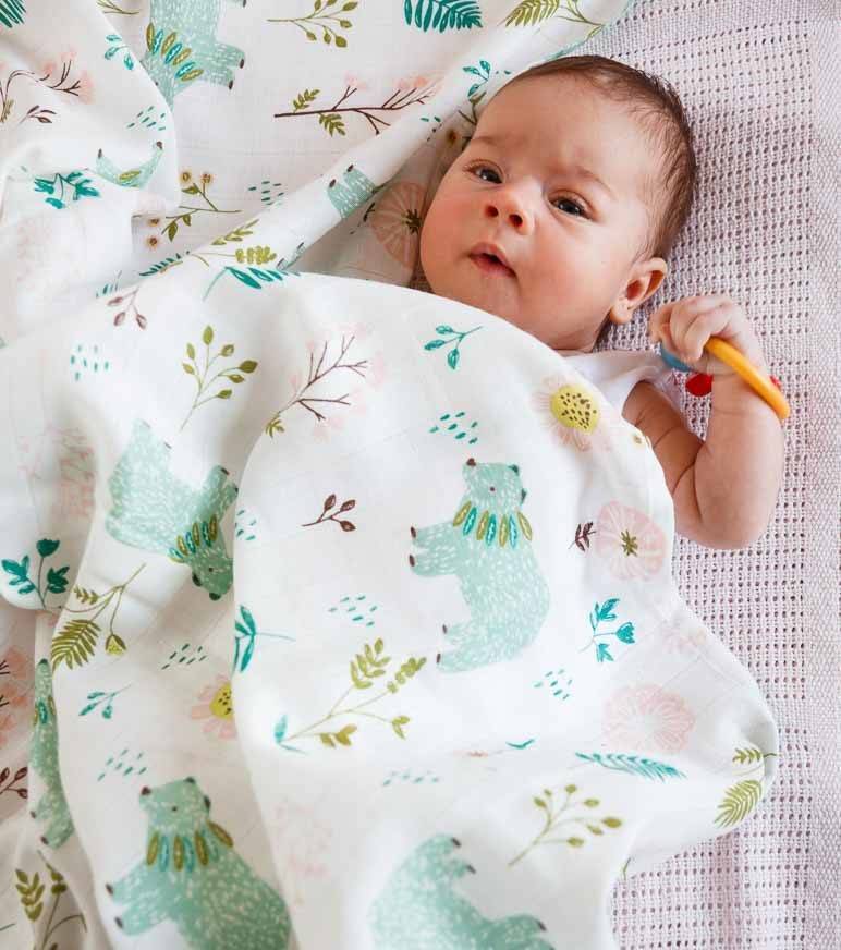 Муслиновые пеленки для новорожденных: описание материала