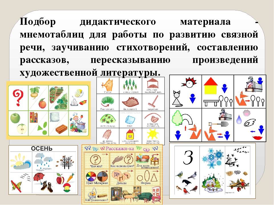 Мастер-класс «использование приёмов мнемотехники в развитии речи дошкольников»