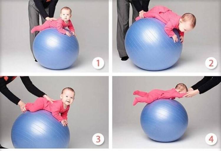 Гимнастика на мяче для грудничков | активная мама