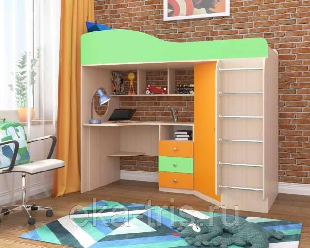 Выбираем детский уголок с кроватью и столом: материалы, размещение, дизайн