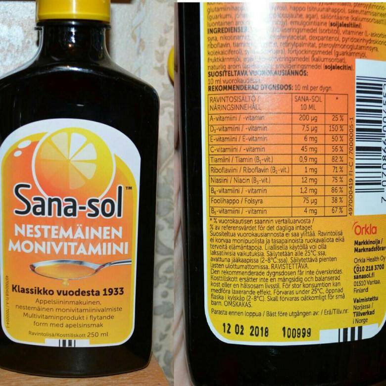 Витамины санасол: инструкция по применению, цена и отзывы - medside.ru