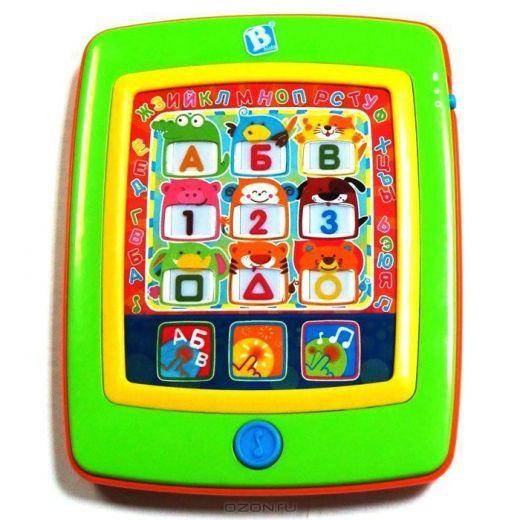Планшет детский игрушечный: развивающая музыкальная игрушка в виде планшета для детей