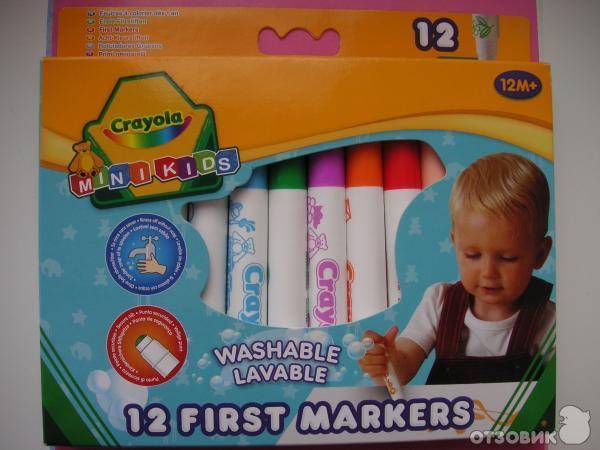 Фломастеры crayola: набор смываемых фломастеров для малышей на 12 цветов, отзывы о продукции на водной основе