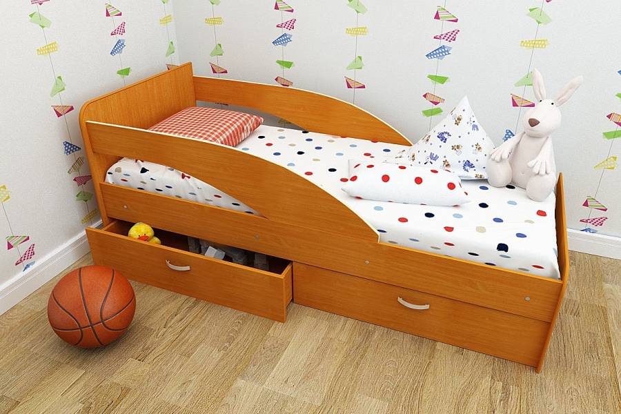 Детская кровать (59 фото): размер кроватки для 5-летнего ребенка