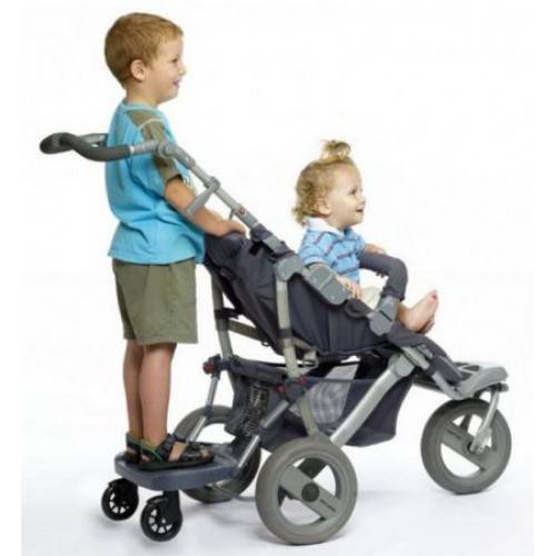 Подножка на коляску для второго ребенка: как выбрать приставку