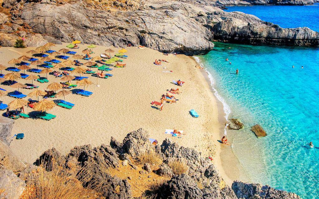 Лучшие отели и курортные районы острова крит с песчаным пляжем