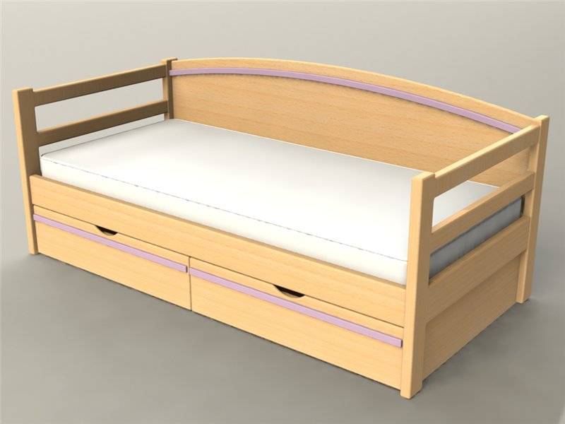 Подростковая кровать с бортиками