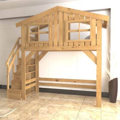 Детская кровать-домик (60 фото): модели-чердаки в виде дома для детей от 2 лет из массива с горкой, с домом внизу или наверху