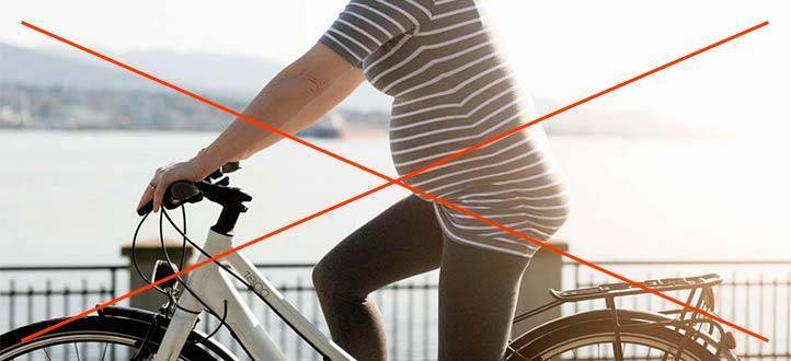Можно ли беременным кататься на велосипеде