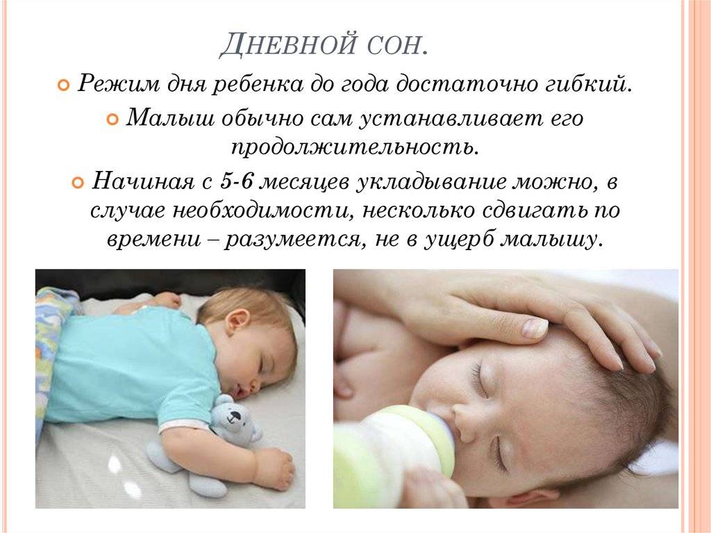 Распорядок дня полугодовалого ребенка