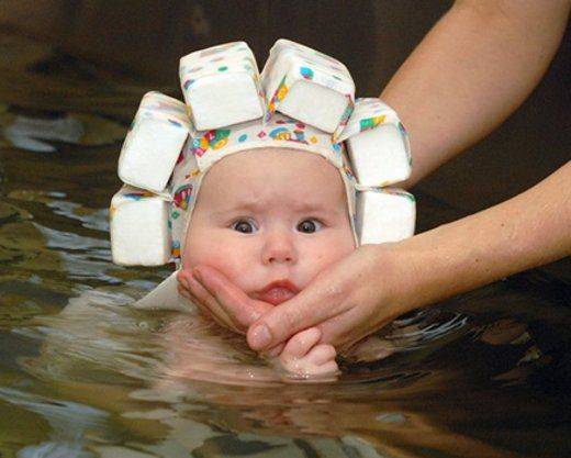 Шапочка для купания новорожденных детей!