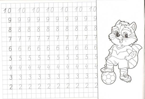 Учимся писать цифры с ребенком прописью от 1 до 10: правила написания цифр по точкам. как правильно и красиво писать цифры от 1 до 10 в клеточку, по точкам, в тетрадке?