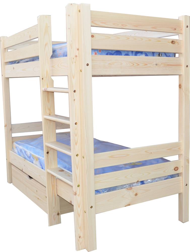 Детские двухъярусные кровати из массива дерева: виды и дизайн