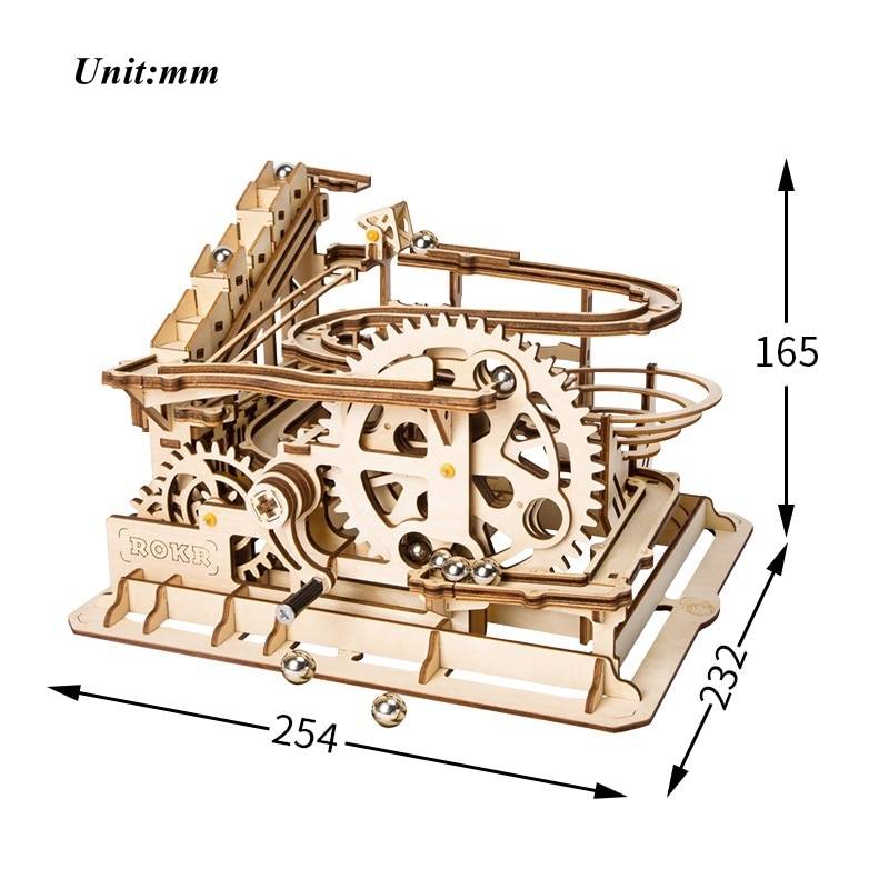 Деревянный механический конструктор: движущиеся сборные 3d-модели, механизмы с подвижными шестеренками, пазлы «часы» и «танчики»