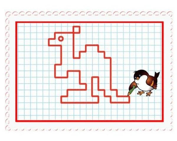 Интегрированная нод в соответствии с фгос. графический диктант  (рисование по клеточкам) «заяц»