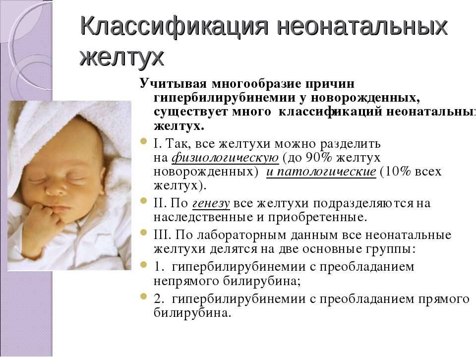 Неонатальная желтуха новорожденных